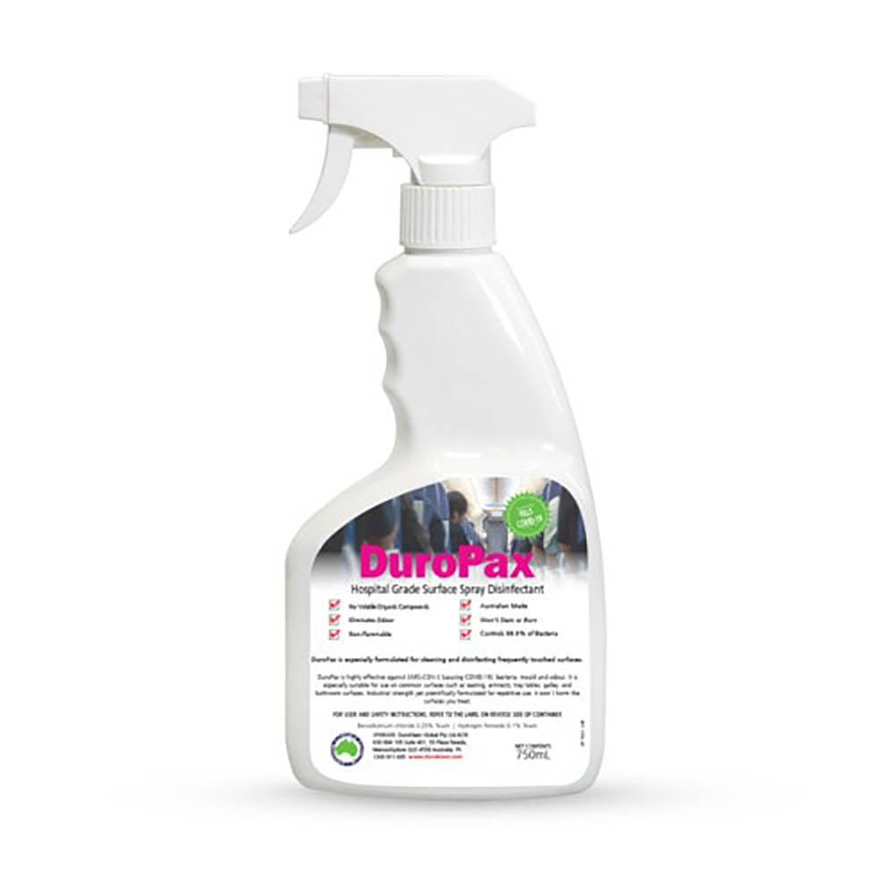 Image for DUROPAX CLEANER AND HOSPITAL GRADE ANTIMICROBIAL DISINFECTANT 750ML from Office National Barossa