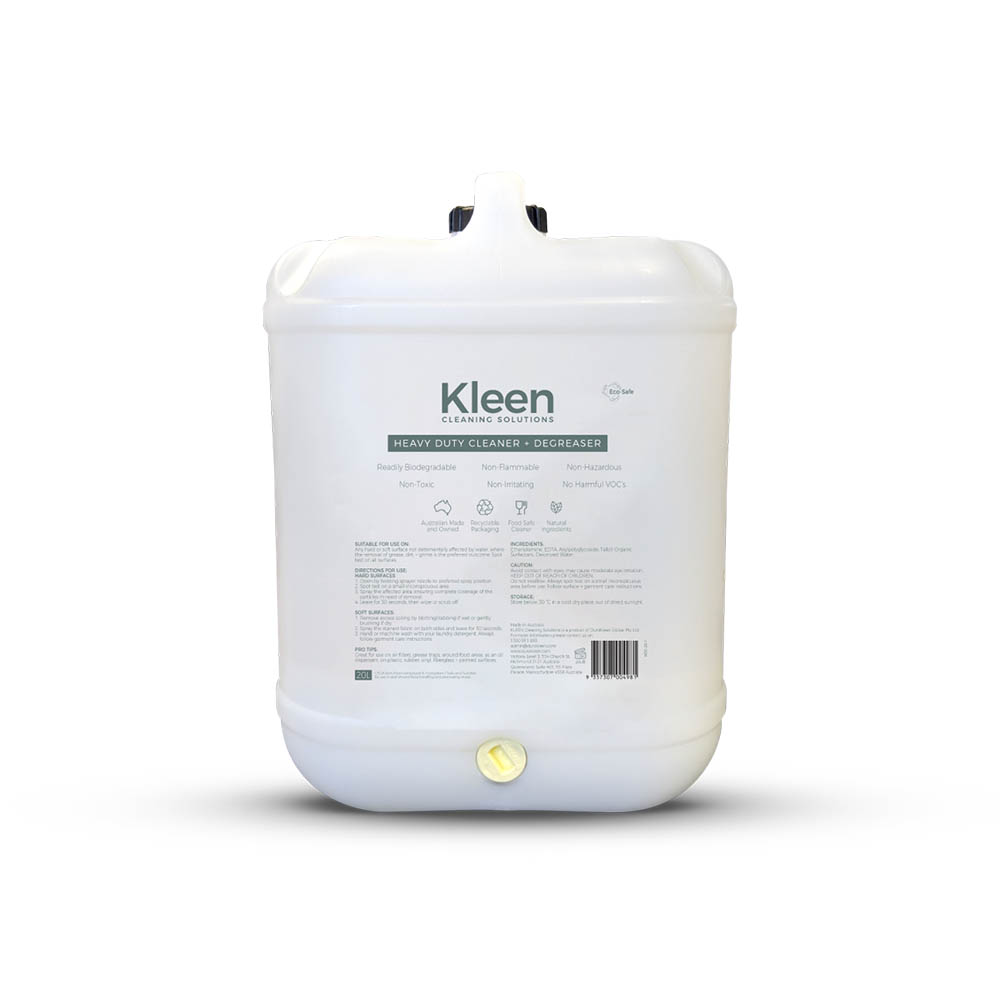 Image for KLEEN CLEANING SOLUTIONS HEAVY DUTY CLEANER AND DEGREASER 20 LITRE from SBA Office National - Darwin