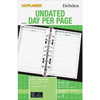 debden dayplanner desk edition refill non-dated day to page 216 x 140mm