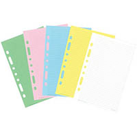 debden dayplanner desk edition refill notepad 216 x 140mm yellow/pink/blue/white