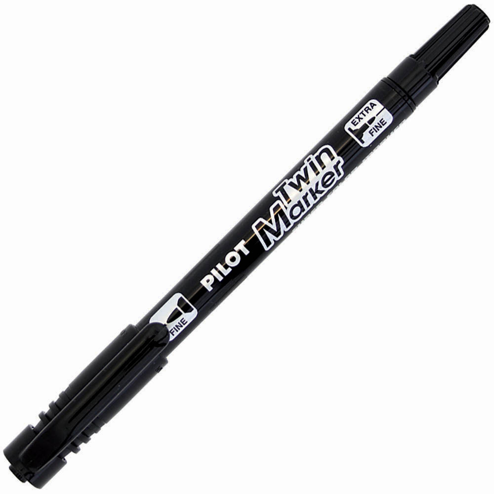 Image for PILOT SCA-TM DUAL NIB PERMANENT MARKER 0.4/0.5MM BLACK from Mackay Business Machines (MBM) Office National