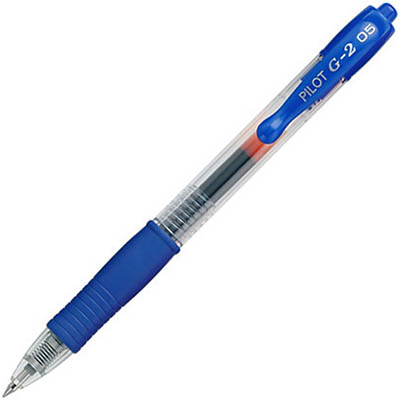 Image for PILOT G2 RETRACTABLE GEL INK PEN 0.5MM BLUE from Paul John Office National
