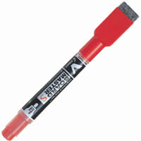 pilot begreen v board master s whiteboard marker with eraser + magnet extra fine bullet tip red