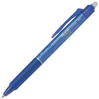 pilot frixion clicker retractable erasable gel ink pen 0.5mm blue
