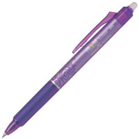 pilot frixion clicker retractable erasable gel ink pen 0.5mm violet