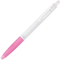 pilot super grip g antimicrobial retractable pen white barrel with pink grip 0.7mm black ink