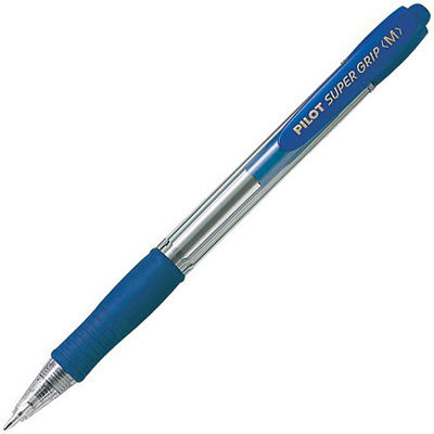 Image for PILOT SUPER GRIP RETRACTABLE BALLPOINT PEN MEDIUM 1.0MM BLUE from PaperChase Office National