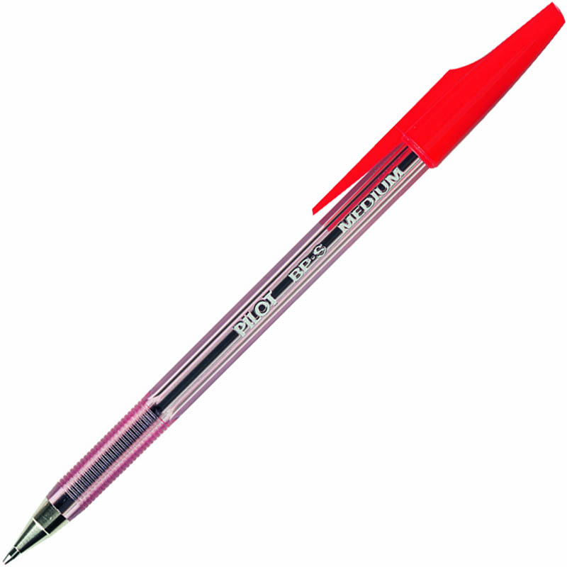 Image for PILOT BP-S STICK TYPE BALLPOINT PEN MEDIUM RED from Aatec Office National