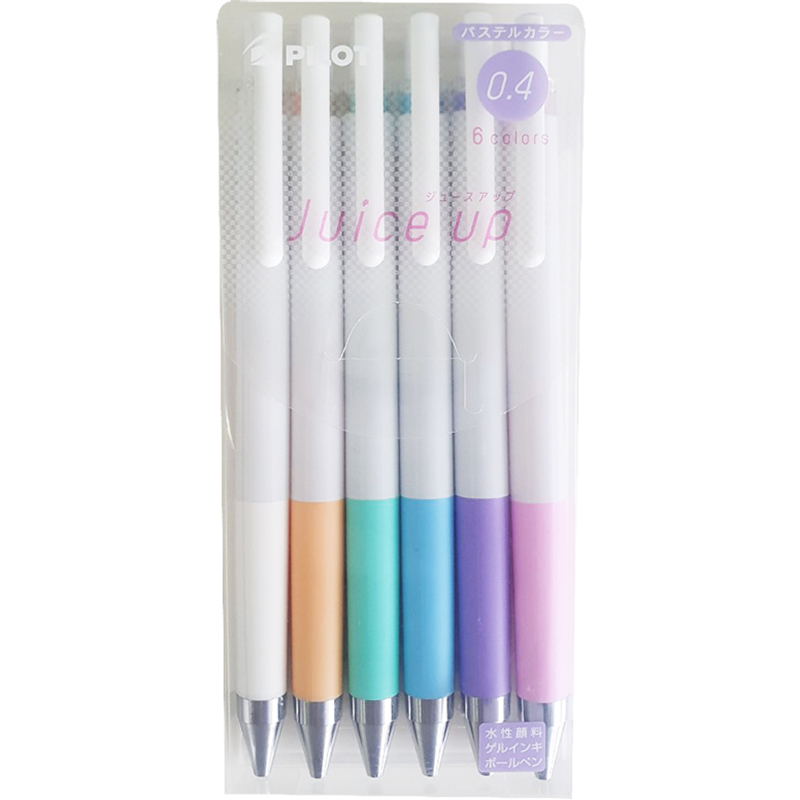 Image for PILOT JUICE UP RETRACTABLE GEL PEN 0.4MM ASSORTED PASTEL COLOURS WALLET 6 from Office National