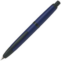 pilot capless black accent fountain pen blue matte barrel medium nib black ink