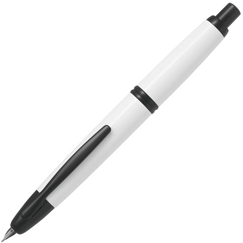 Image for PILOT CAPLESS BLACK ACCENT FOUNTAIN PEN WHITE BARREL FINE NIB BLACK INK from Aztec Office National