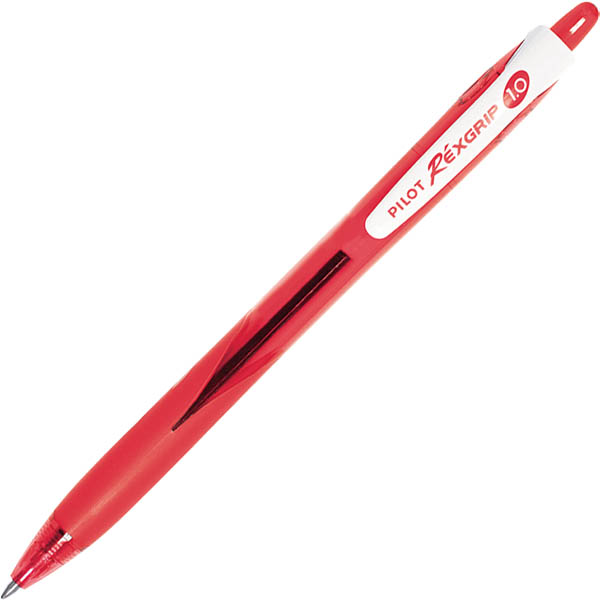 Image for PILOT BEGREEN REXGRIP RETRACTABLE BALLPOINT PEN 1.0MM RED from Ezi Office National Tweed