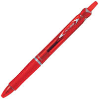 pilot acroball retractable ballpoint pen 1.0mm medium red
