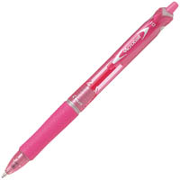 pilot acroball retractable ballpoint pen 1.0mm medium pink