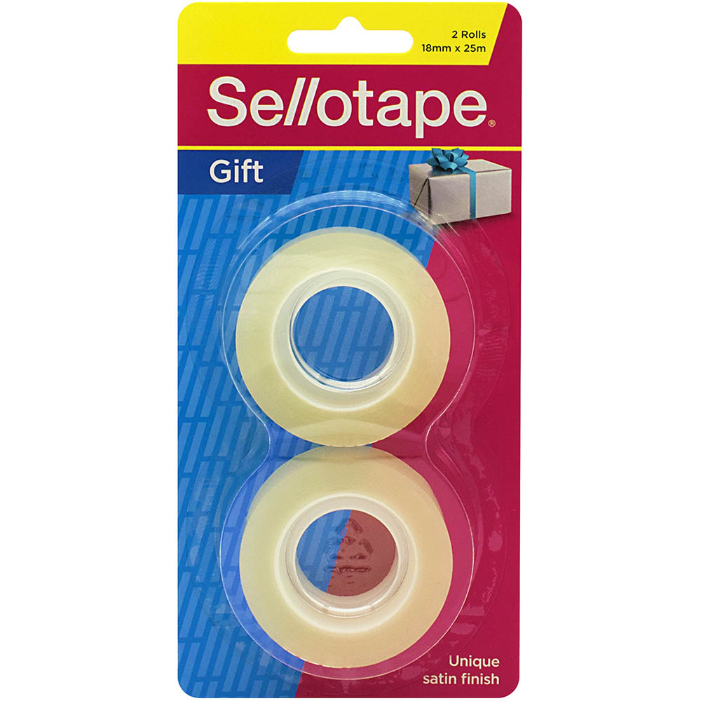 Image for SELLOTAPE GIFT TAPE REFILL 18MM X 25M PACK 2 from Our Town & Country Office National