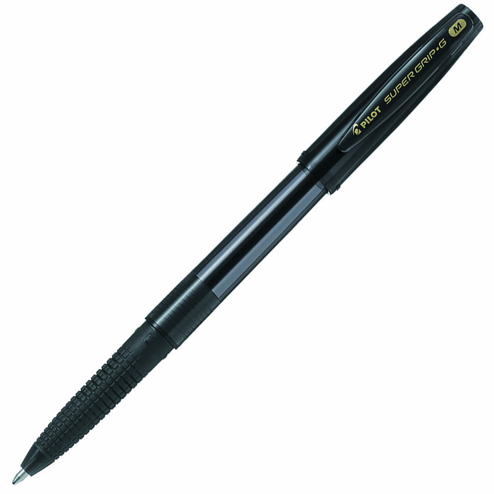 Image for PILOT SUPER GRIP G STICK CAPPED BALLPOINT PEN MEDIUM 1.0MM BLACK BOX 12 from OFFICE NATIONAL CANNING VALE