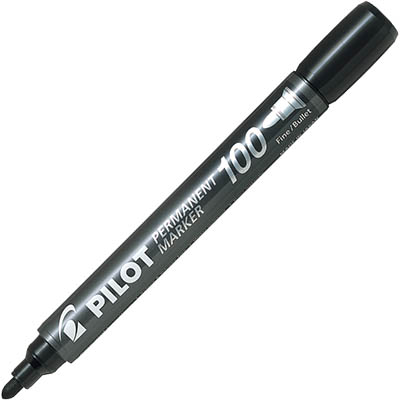 Image for PILOT SCA-100 PERMANENT MARKER BULLET 1.0MM BLACK from PaperChase Office National