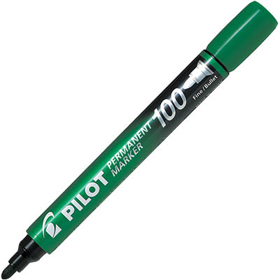 Image for PILOT SCA-100 PERMANENT MARKER BULLET 1.0MM GREEN from Discount Office National