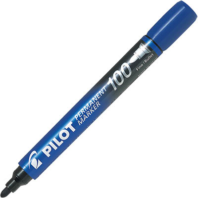 Image for PILOT SCA-100 PERMANENT MARKER BULLET 1.0MM BLUE from Connelly's Office National