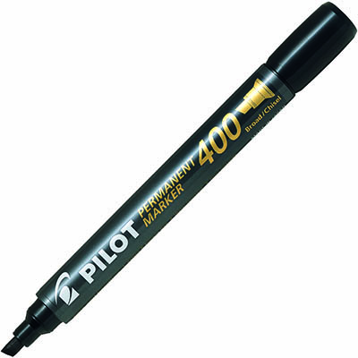 Image for PILOT SCA-400 PERMANENT MARKER CHISEL 4.0MM BLACK from Office National Riverina