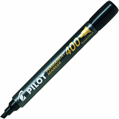 Image for PILOT SCA-400 PERMANENT MARKER CHISEL 4.0MM BLACK from Office National