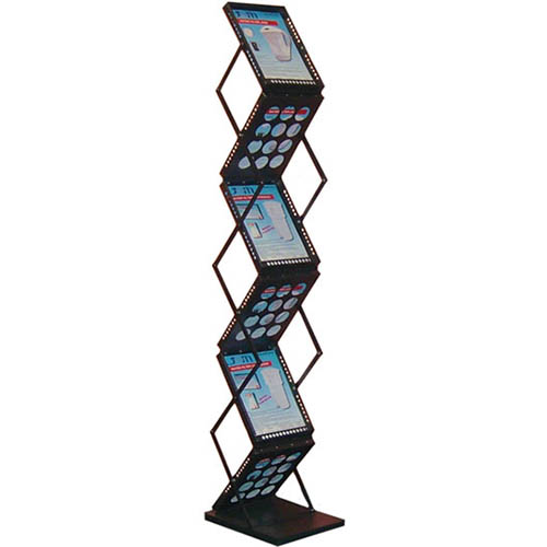 Image for DEFLECTO PORTABLE CONCERTINA DISPLAY STAND A4 BLACK from Aztec Office National
