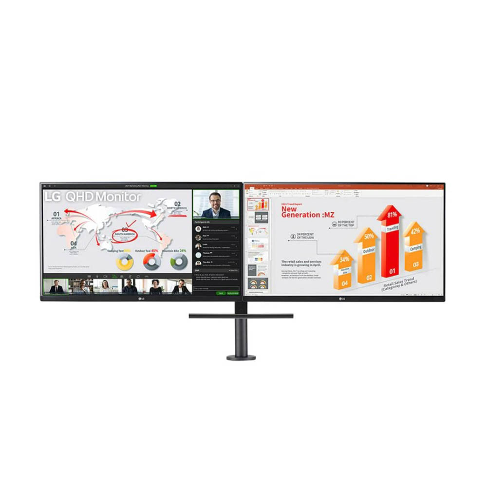 Image for LG QHD IPS MONITOR 27INCHES BLACK from Office National Perth CBD