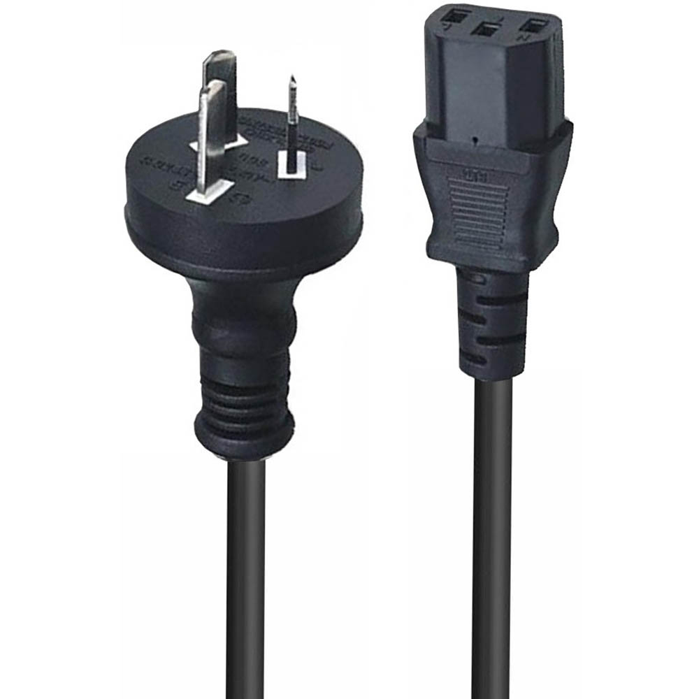 Image for LINDY 30935 UPS POWER CABLE IEC C13 PLUG TO 3-PIN SOCKET 10A 5M BLACK from Coffs Coast Office National
