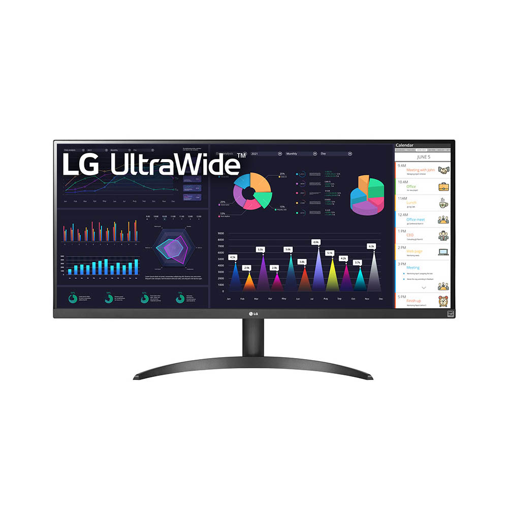 Image for LG 34WQ500 FHD MONITOR 34 INCHES BLACK from BACK 2 BASICS & HOWARD WILLIAM OFFICE NATIONAL