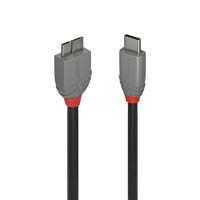 lindy 36620 anthra line usb-c to micro-b cable 0.5m black
