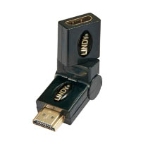 lindy 41096 hdmi male to female 360 degree adapter black