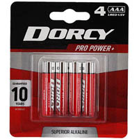 dorcy super alkaline aaa battery pack 4