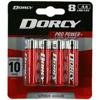 dorcy super alkaline aa battery pack 8