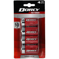 dorcy super alkaline c battery pack 4