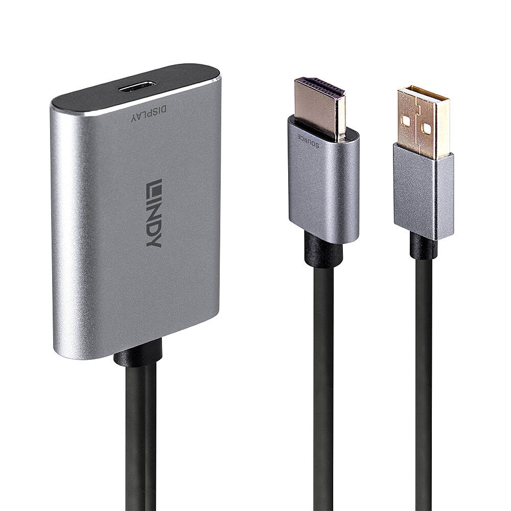 Image for LINDY 43347 HDMI TO USB TYPE-C CONVERTER GREY from Office National Sydney Stationery