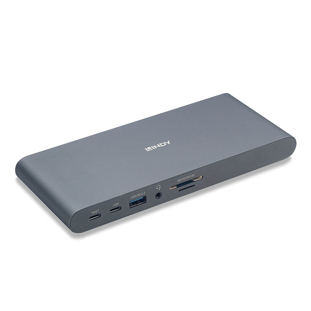 Image for LINDY 43349 USB-C LAPTOP DOCKING STATION SILVER from Office National Port Augusta