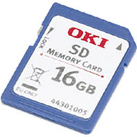 oki 44301003 sdhc memory card 16gb