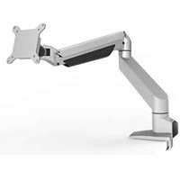 compulocks reach ergonomic articulating single monitor arm silver