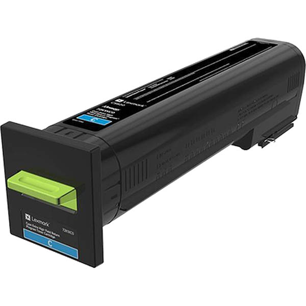 Image for LEXMARK 72K6XC0 TONER CARTRIDGE EXTRA HIGH YIELD CYAN from Office National