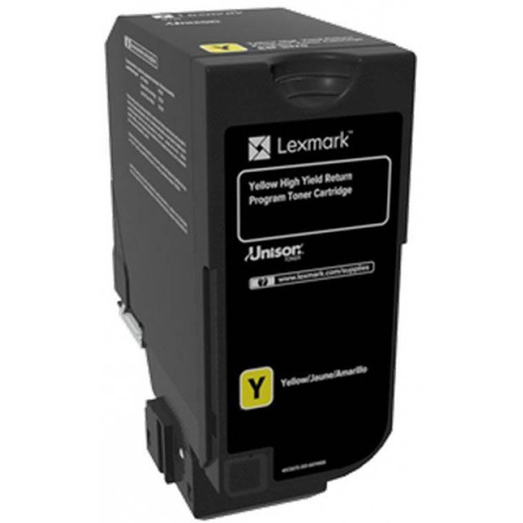 Image for LEXMARK 84C6HY0 TONER CARTRIDGE HIGH YIELD YELLOW from Two Bays Office National