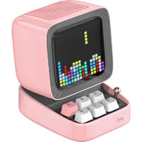 divoom ditoo pixel display bluetooth speaker pink