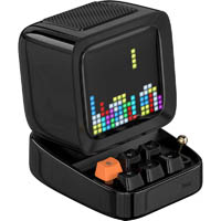 divoom ditoo pixel display bluetooth speaker black