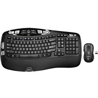 logitech mk550 wave wireless keyboard and mouse combo black