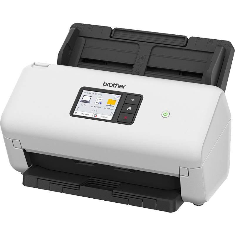 Image for BROTHER ADS-3300W WIRED AND WIRELESS NETWORK DOCUMENT SCANNER A4 from Surry Office National