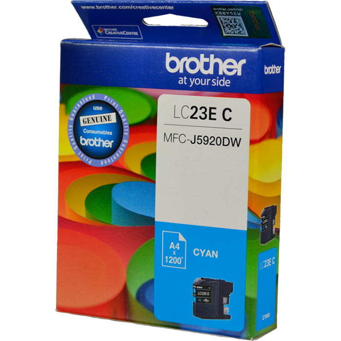 Image for BROTHER LC23E INK CARTRIDGE CYAN from OFFICE NATIONAL CANNING VALE, JOONDALUP & OFFICE TOOLS OPD