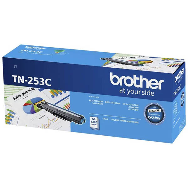 Image for BROTHER TN253 TONER CARTRIDGE CYAN from Paul John Office National