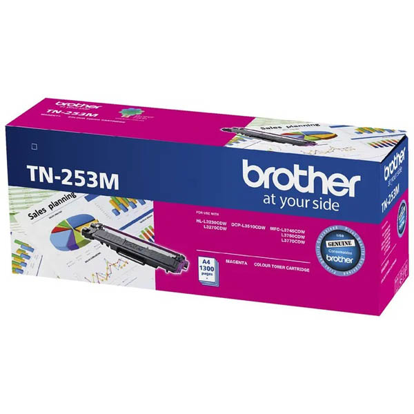 Image for BROTHER TN253 TONER CARTRIDGE MAGENTA from Connelly's Office National