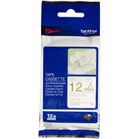 brother tze-r234 ribbon tape 12mm gold on white