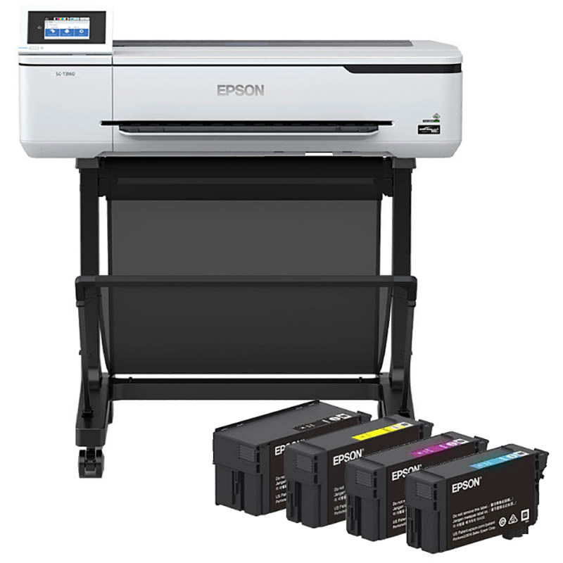 Image for EPSON SURECOLOR T3160 LARGE FORMAT PRINTER AND E40U INK CARTRIDGE COMBO from Office National Kalgoorlie