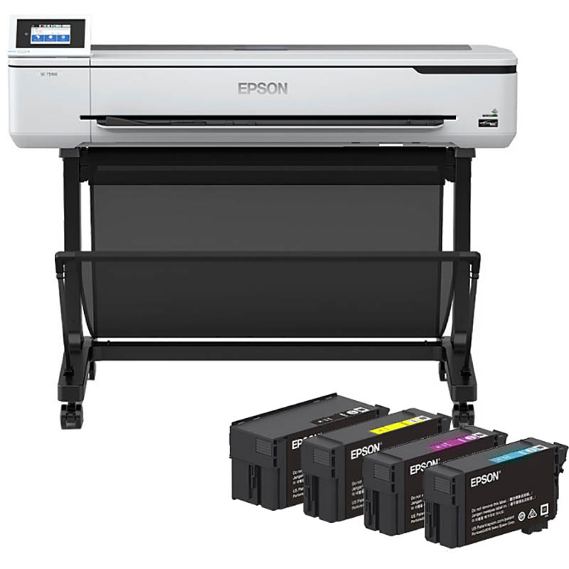 Image for EPSON SURECOLOR T5160 LARGE FORMAT PRINTER AND E40U INK CARTRIDGE COMBO from Office National Hobart